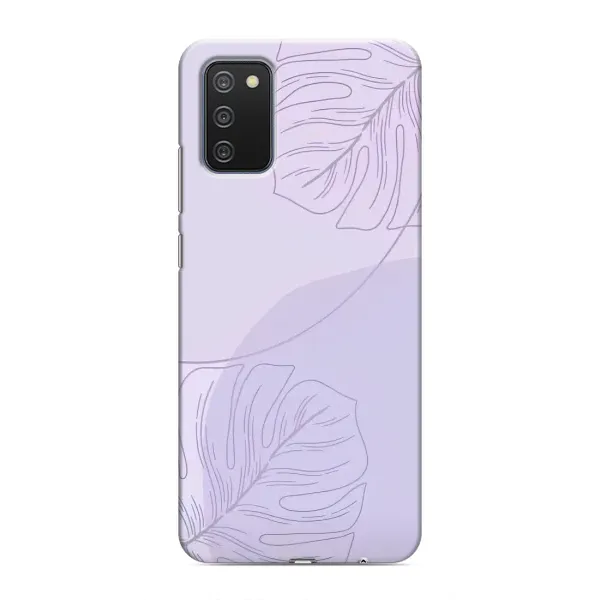 Чехол с рисунком «Монстера фиолетовая» для Samsung Galaxy A03s Чехол с рисунком «Монстера фиолетовая» для Samsung Galaxy A03s