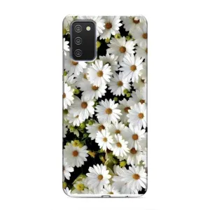 Чехол с ромашками на Samsung Galaxy A03s (Рамка в ромашках)