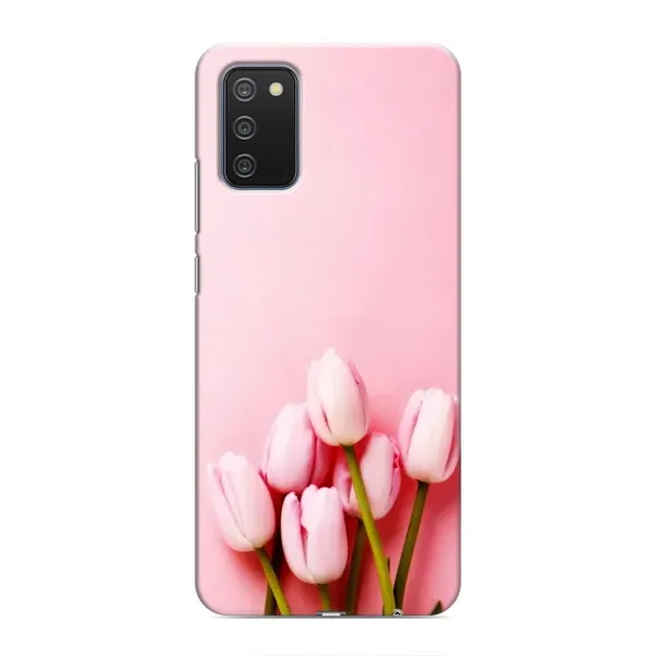 Чехол с рисунком «Розовые тюльпаны» для Samsung Galaxy A03s Чехол с рисунком «Розовые тюльпаны» для Samsung Galaxy A03s