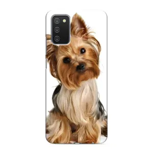 Чехол (ТПУ) Милые собачки для Samsung Galaxy A03s (Собака Терьер)