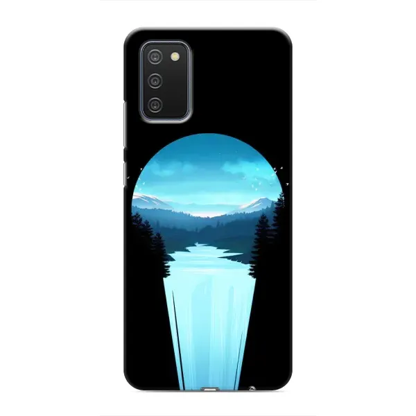 Чехол с рисунком «Синий Водопад» для Samsung Galaxy A03s Чехол с рисунком «Синий Водопад» для Samsung Galaxy A03s
