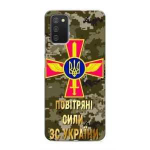 Чехлы на военную тематику для Samsung Galaxy A03s (ВС ЗСУ)
