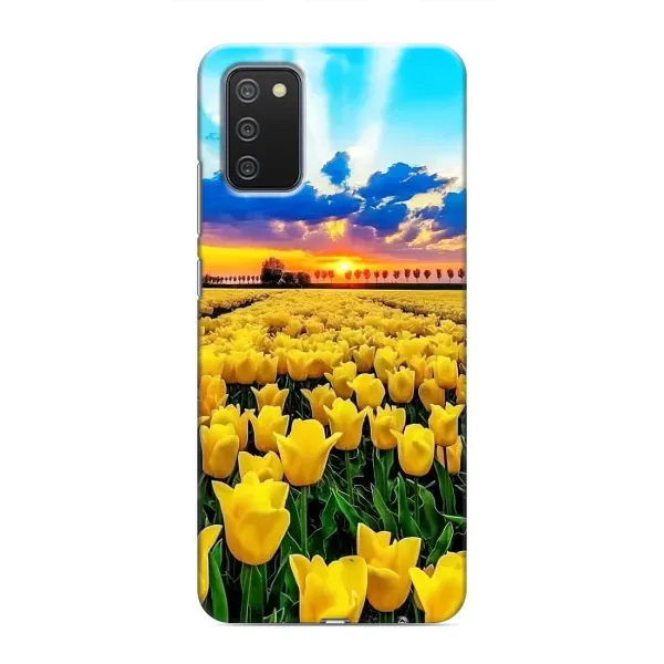 Чехол с рисунком «Желтые тюльпаны» для Samsung Galaxy A03s Чехол с рисунком «Желтые тюльпаны» для Samsung Galaxy A03s