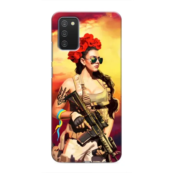 Чехол с рисунком «Женщина солдат» для Samsung Galaxy A03s Чехол с рисунком «Женщина солдат» для Samsung Galaxy A03s