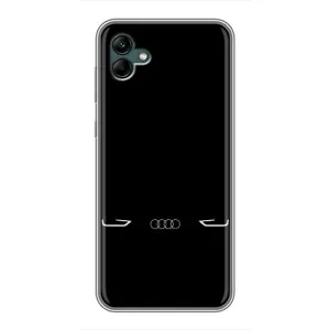 Силиконовый бампер с картинкой машины на Samsung Galaxy A04 (Силует Audi)