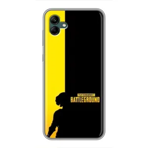 Чохол (TPU) з картинкою "Лого Пабг" на Самсунг Гелексі А04 (Battlegrounds)