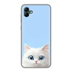 Чехол на тематику: Коты для Samsung Galaxy A04 (Белый кот)