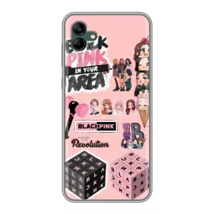 Чехлы с картинкой для Samsung Galaxy A04 (BLACK PINK коллаж)