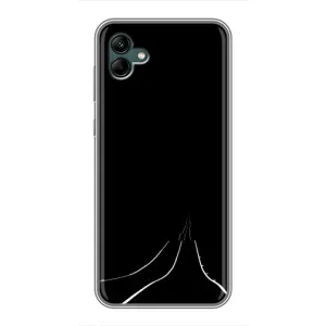Чехол с картинками на черном фоне для Samsung Galaxy A04 (Дорога)