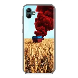 Чохол (TPU) з картинкою "Лого Пабг" на Самсунг Гелексі А04 (Дроп)