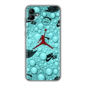 Силиконовый Чехол Nike Air Jordan на Самсунг Гелексі А04 (Джордан Найк)