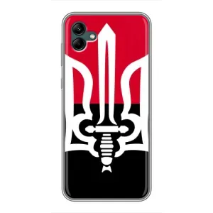 Чехлы УПА (Красно-Чёрный) на Samsung Galaxy A04 (Герб Украины)