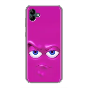 Силиконовые Чехлы (смешные стикеры) для Samsung Galaxy A04 (Хитрая мордочка)