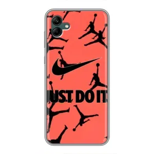 Силиконовый Чехол Nike Air Jordan на Самсунг Гелексі А04 (Just Do It)