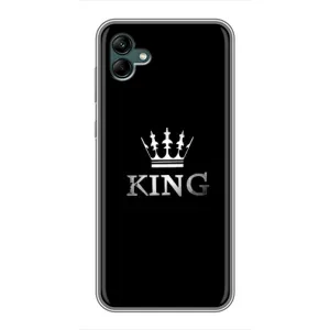 Чохол (Корона на чорному фоні) для Самсунг Гелексі А04 (KING)