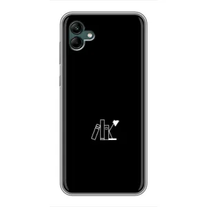 Чехол с картинками на черном фоне для Samsung Galaxy A04 (Книжки)
