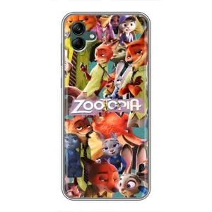 Силиконовый чехол с принтом Зоотрополіс для Samsung Galaxy A04 (Коллаж героев)