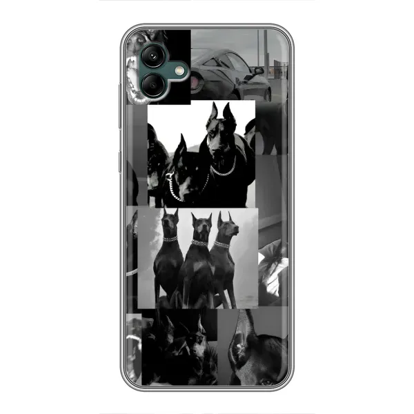 Чехол с рисунком «Коллаж Доберман» для Samsung Galaxy A04 Чехол с рисунком «Коллаж Доберман» для Samsung Galaxy A04