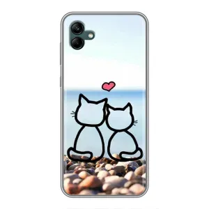 Силиконовые Чехлы Любимому человеку для Samsung Galaxy A04 (Котейки)