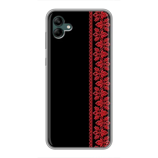 Чехол с рисунком «Красная Вышиванка» для Samsung Galaxy A04 Чехол с рисунком «Красная Вышиванка» для Samsung Galaxy A04