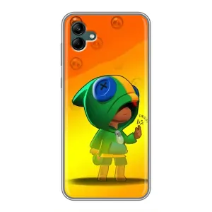 Чехол Бравл Старс для Samsung Galaxy A04 (LEON в кофте)