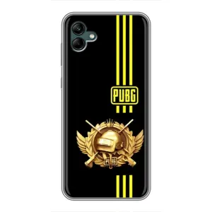 Чохол (TPU) з картинкою "Лого Пабг" на Самсунг Гелексі А04 (Логотип PUPG)