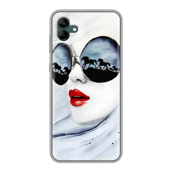 Чехол с рисунком «Любительница коней» для Samsung Galaxy A04 Чехол с рисунком «Любительница коней» для Samsung Galaxy A04