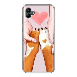 Чехол (ТПУ) Милые собачки для Samsung Galaxy A04 (Любовь к собакам)