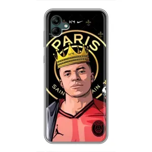 Чехол (TPU) с Футболистом на Samsung Galaxy A04 (Mbappe King)