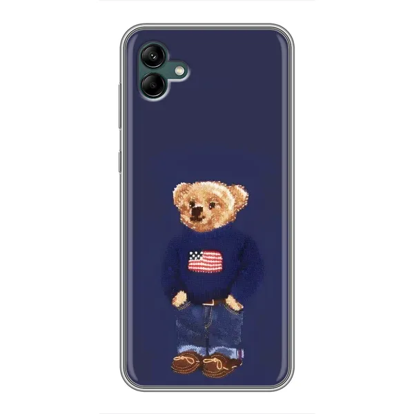 Чехол с рисунком «Мишка USA» для Samsung Galaxy A04 Чехол с рисунком «Мишка USA» для Samsung Galaxy A04