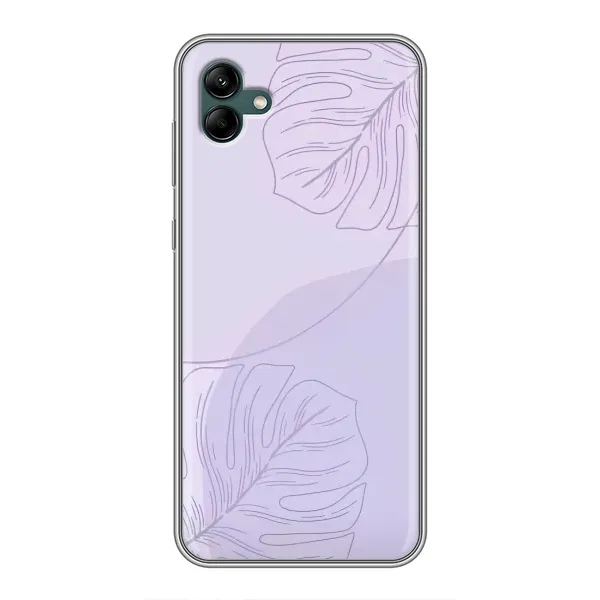 Чехол с рисунком «Монстера фиолетовая» для Samsung Galaxy A04 Чехол с рисунком «Монстера фиолетовая» для Samsung Galaxy A04