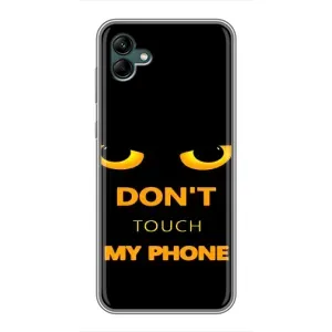 Чехол с Прикольным принтом на Samsung Galaxy A04 (Не трогай мой телефон)