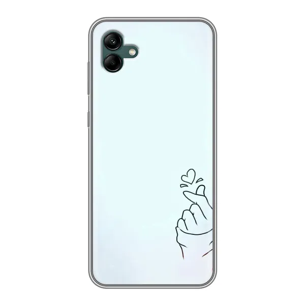 Чехол с рисунком «Сердце на голубом» для Samsung Galaxy A04 Чехол с рисунком «Сердце на голубом» для Samsung Galaxy A04