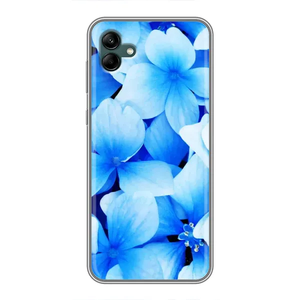 Чехол с рисунком «Синие цветы» для Samsung Galaxy A04 Чехол с рисунком «Синие цветы» для Samsung Galaxy A04