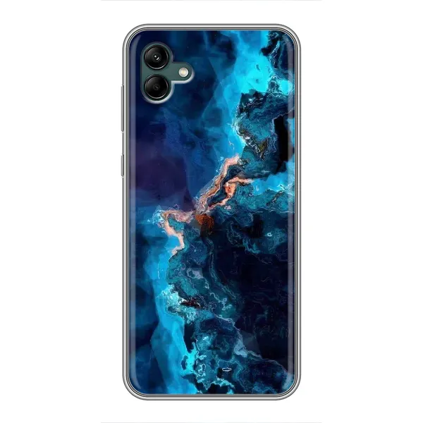 Чехол с рисунком «Синий мрамор» для Samsung Galaxy A04 Чехол с рисунком «Синий мрамор» для Samsung Galaxy A04