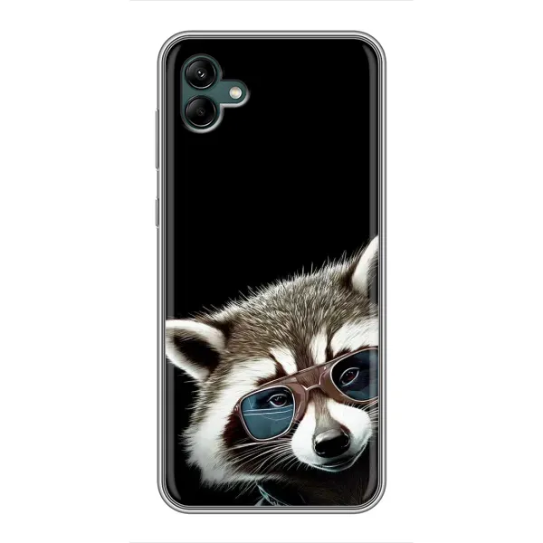 Чехол с рисунком «Стильный Енот» для Samsung Galaxy A04 Чехол с рисунком «Стильный Енот» для Samsung Galaxy A04