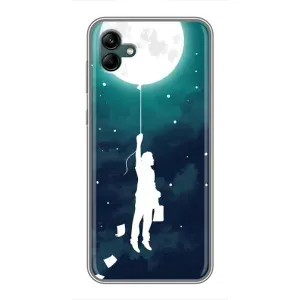 Чехол (ТПУ) с планетами на Samsung Galaxy A04 (To The moon)