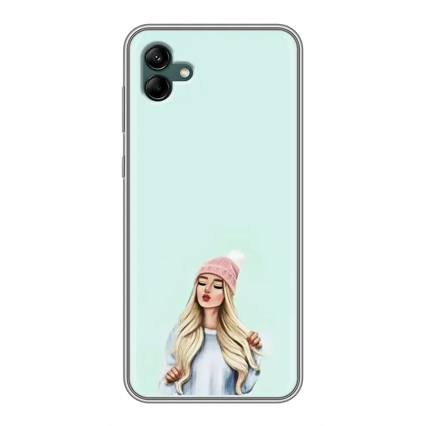 Чехол с рисунком «В шапке» для Samsung Galaxy A04 Чехол с рисунком «В шапке» для Samsung Galaxy A04