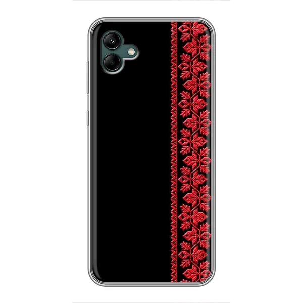 Чехол с рисунком «Вышиванка на черном» для Samsung Galaxy A04 Чехол с рисунком «Вышиванка на черном» для Samsung Galaxy A04