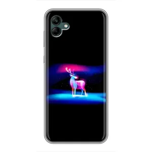 Силиконовый бампер с картинкой животных для Samsung Galaxy A04 (Яркий олень)
