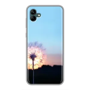 Силіконовий Чохол з кульбабками на Samsung Galaxy A04 (Захід з кульбабкою)