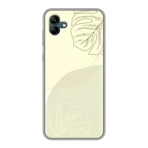 Чохол квітковий дизайн для Samsung Galaxy A04 (Зелений фон)