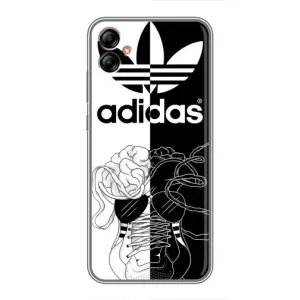 Чехол в стиле "Адидас" для Самсунг А04е (Adidas шнурки)
