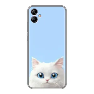 Чехол на тематику: Коты для Samsung Galaxy A04e (A042) (Белый кот)