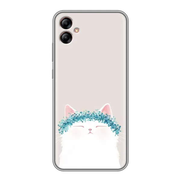 Чехол с рисунком «Белый котик» для Samsung Galaxy A04e (A042) Чехол с рисунком «Белый котик» для Samsung Galaxy A04e (A042)