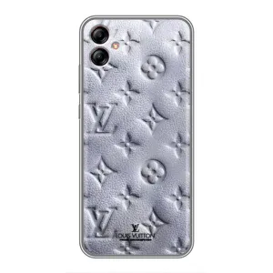 Текстурный Чехол Louis Vuitton для Самсунг А04е (Белый ЛВ)
