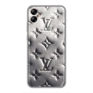 Текстурный Чехол Louis Vuitton для Самсунг А04е (Бежевый ЛВ)
