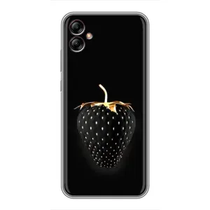 Чохол з зображенням смачної їжі для Samsung Galaxy A04e (A042) (Чорна полуниця)