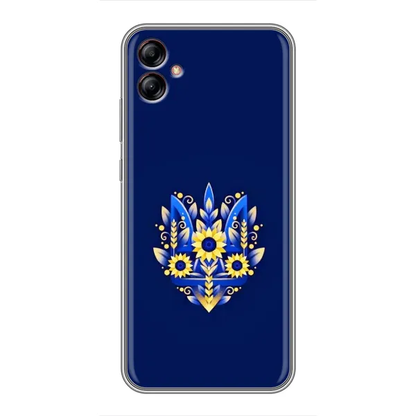 Чехол с рисунком «Цветущий Герб» для Samsung Galaxy A04e (A042)
