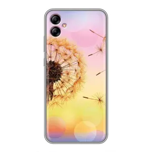 Силиконовый Чехол с одуванчиками на Samsung Galaxy A04e (A042) (Цветок-одуванчик)